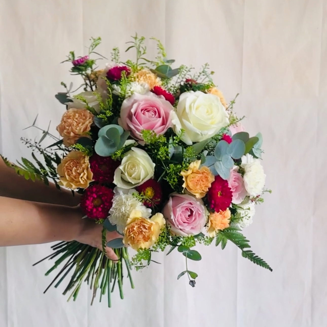 A bouquet in Nowhereland natural style done by Japan certified florist