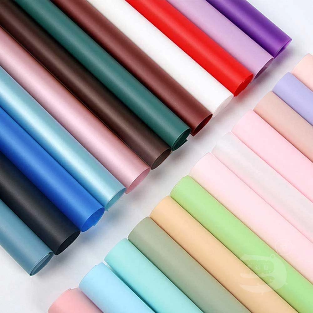 [10pcs] Water Proof : Plain Mono Tone Wrapping Paper [58x58cm]