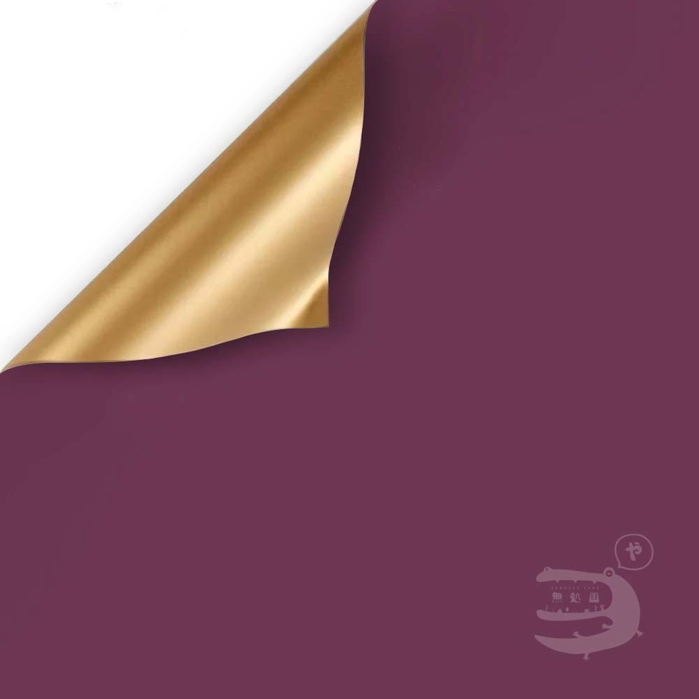 [10pcs] Water Proof : Two Tone Gold Wrapping Paper [58x58cm]