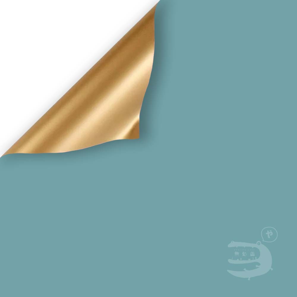 [10pcs] Water Proof : Two Tone Gold Wrapping Paper [58x58cm]