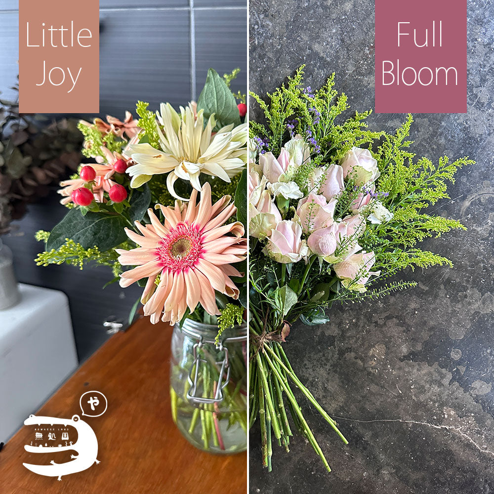 Each sample flower arrangement for weekly flower plans