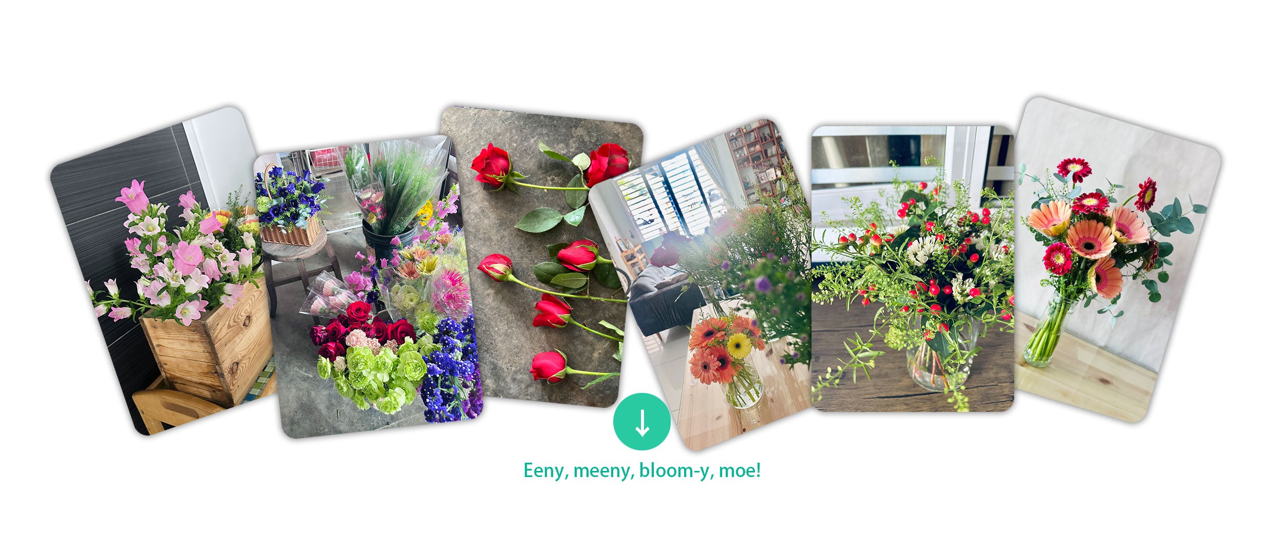 Seasonal fresh flowers arranged in a vase, delivered weekly from Cameron Highlands